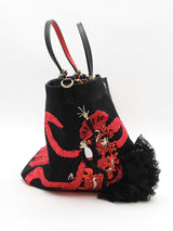 Christian Louboutin Flamencaba Embroidered Tote Bag Eb0626rxzde