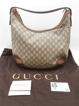 Gucci 309618 Tan Gg Supreme Coated Canvas Hobo Shoulder Bag Do0825lxzde