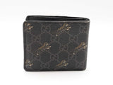 Gucci Tiger Print Bifold Wallet In Gg Supreme Monogram Coated Canvas Fw1225lrzdu