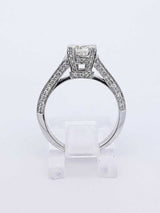 1.53 Cttw Diamond & 14k White Gold Ring Size 5.25 Fw0424rpxdu
