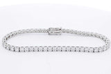 6.48ctw Lab Grown Diamond Tennis Bracelet 14k White Gold 10 Grams Eb0125lwrxdu