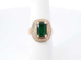 James Avery Heirloom Emerald & Diamond Ring In 18k Yellow Gold 9.5 Grams Size 6.25 Fw0726czxdu