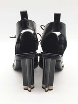 Louis Vuitton Black Patent Leather Headline Heels Size 40 Fw1124oorde