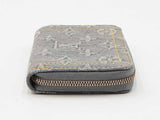 Louis Vuitton Zippy Coin Purse In Washed Gray Monogram Denim Fw0926wxzdu
