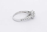 1.03cttw Diamond 14k White Gold Ring 3.6 Grams Size 5.5 Eb0626pxzsa