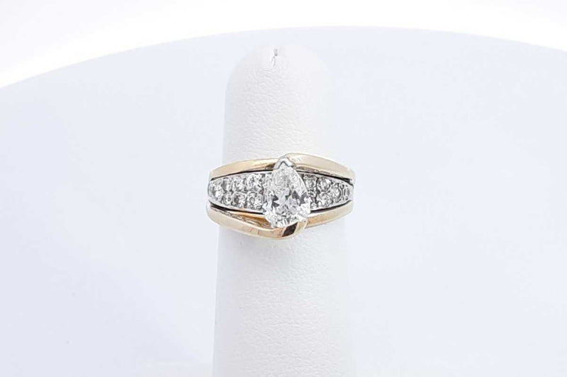 Approx. 1ctw Diamond Ring In 14k Yellow Gold 4.5 Grams Size 4.5 Eb1224rxzdu