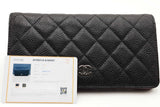 Chanel Quilted Caviar Leather Yen Wallet Eb0926pxzsa