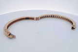 4.84cttw Diamond 14k Yellow Gold Hinged Bangle Bracelet 30.5 Grams Eb0326orxzdu
