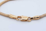 14k Yellow Gold Snake Chain Necklace 7.7 Grams 16 Inch Eb1225orxde