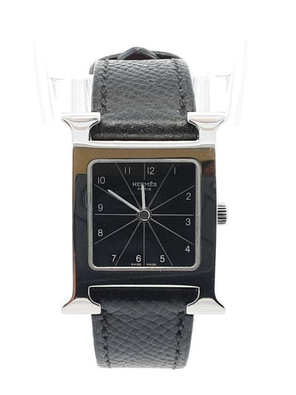 Hermès Heure H Mini Stainless Steel & Leather 21mm Quartz Watch Eb1224pxzdu