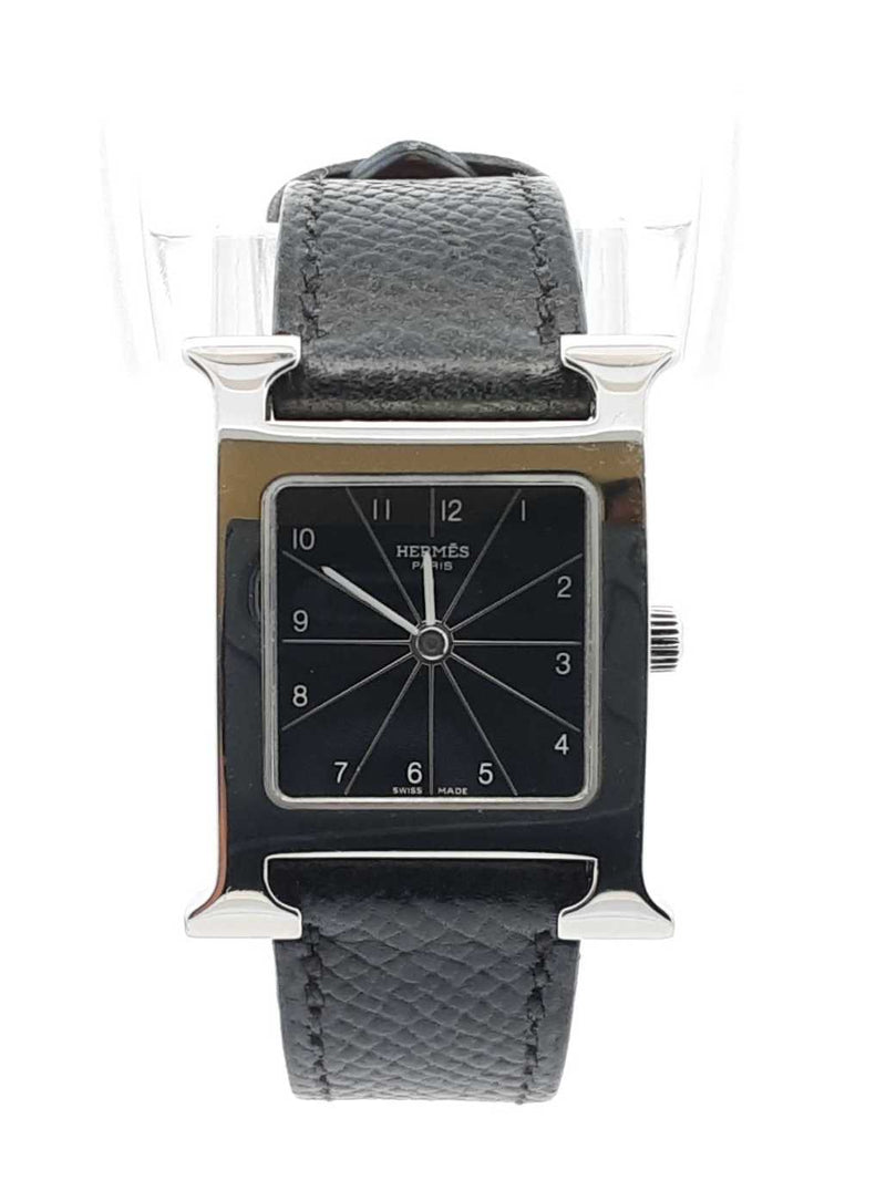 Hermès Heure H Mini Stainless Steel & Leather 21mm Quartz Watch Eb1224pxzdu