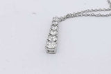 Tiffany & Co. Platinum Graduated Diamond Pendant Necklace 16 Inch Eb0926lxxzsa