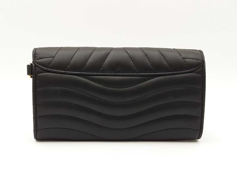 Louis Vuitton Love Lock New Wave Black Leather Long Wallet Fw0625wzxdu