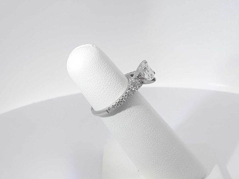 .96ctw Diamond 14k White Gold 14k 3.2 Grams Ring Size 5 Sd0525lrrzsa