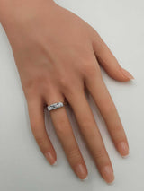 0.88 Cttw Diamond & 14k White Gold Engagement Ring 4.1g Size 5.75 Fw0326rrzdu