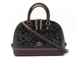 Coach Mini Sierra Dome Satchel In Debossed Signature Leather Fw0926rxdu