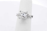 1.7ctw Princess Cut Diamond Ring 14k White Gold 3.7 Grams Size 4.5 Eb0926wxxzsa