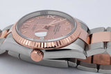 Rolex Oyster Perpetual Datejust 36mm Everose Gold Stainless Watch Eb0526lxxxzsa