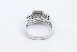 Approx. 1.41ctw Diamond Ring In 14k White Gold 3.2 Grams Size 4 Eb0924wxzsa