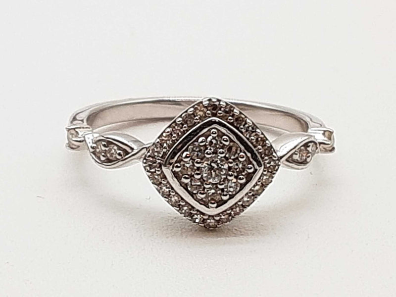 0.25 Cttw Lab Grown Diamonds 0.925 Silver 2.3g Ring Size 7 Do0325pxde