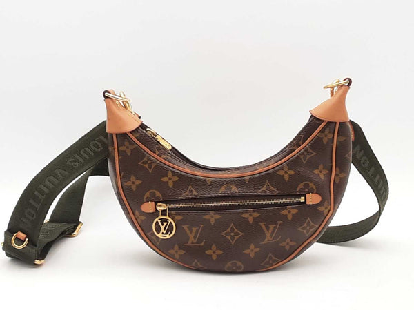 Louis Vuitton Loop Monogram Hobo Brown Handbag Aa0625pxzsa