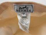Hermes Davis Emile White Hat Size Medium Aa1125wrzsa