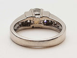0.90 Cttw Diamonds 0.90 Platinum 8.9g Ring Size 5.25 Do0425icrde