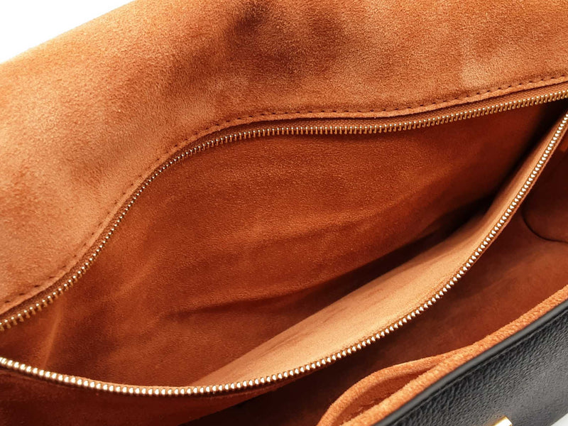 Louis Vuitton Soft Twist Black Leather Shoulder Bag Do0425lexzde