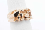 14k Yellow Gold Nugget Ring 8.1 Grams Size 5.75 Eb0926prxsa
