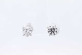 Approx. 2.44ctw Lab Grown Diamond Stud Earrings 14k White Gold 2.2g Eb1224pxzsa