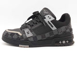 Louis Vuitton Trainer Sneaker Damier Black Size 9 Aa0826ozxsa