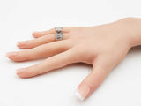 2.08 Cttw Mixed-cut Diamond & 10k White Gold Ring 8.6 Gram Size 7.75 Fw0625prxdu