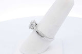 0.09cttw Diamond Ring In 14k White Gold 3.2 Grams Size 7 Eb0526oorde