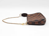 Louis Vuitton Mini Pochette Accessoire In Damier Ebene Coated Canvas Fw1225ozxdu