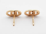 Gucci Running Gg Stud Earrings In 18k Yellow Gold 1.9 Grams Fw0925llzdu