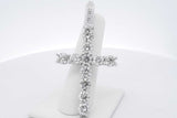 9.0cttw Diamond Cross Pendant In 14k White Gold 17.8 Grams Eb0726ixxzsa