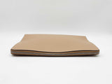 Fendi Essentials & Document Pouch In Dark Honey Vitello King Leather Fw00626crdu