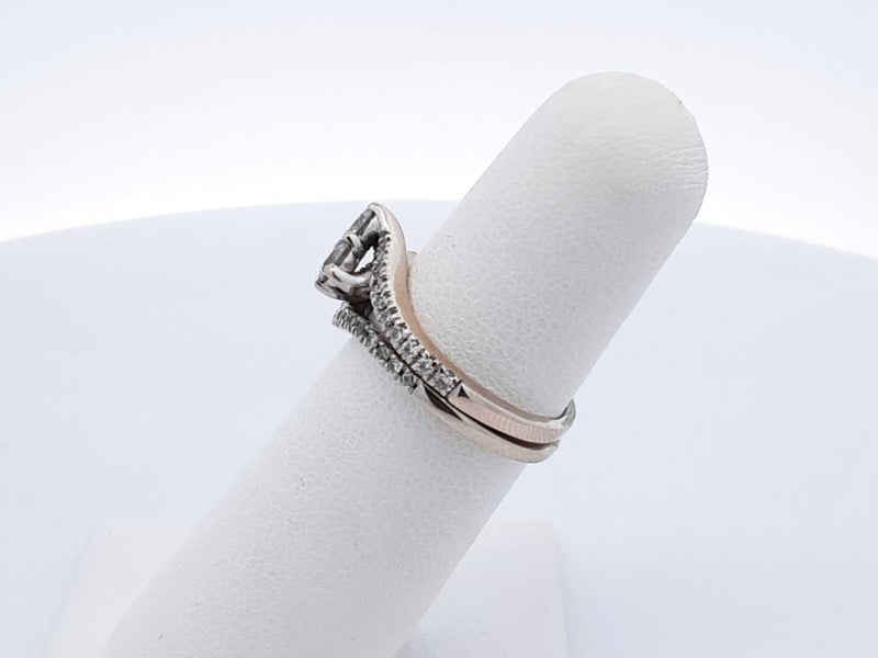Ever Us 0.70 Cttw Diamond & 10k Gold Bridal Set 4.4 Grams Size 5.5 Fw0325lsxdu