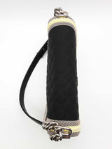 Chanel Fluo Boy Bag Black Neon Yellow Quilted Canvas Shoulder Bag Do0525lezxde