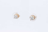0.4cttw Diamond Stud Earrings In 14k Yellow Gold 0.7 Grams Eb0126pxzdu