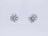 2.13ctw Lab Grown Diamond Stud Earrings In 14k White Gold 1.1 Grams Sd0723srxsa