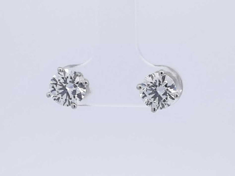 2.13ctw Lab Grown Diamond Stud Earrings In 14k White Gold 1.1 Grams Sd0723srxsa