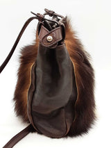 Fendi Fur Peekaboo Crossbody Bag Eb0326exzde
