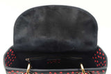 Christian Dior "I Love Paris" Medium Lady Dior Bag In Navy Leather Fw0926lwxzdu