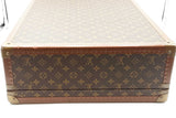 Louis Vuitton Monogram Hard Leather Alzer Travel Trunk Suitcase Eb0623pxxzdu