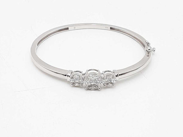 1.83ctw Diamonds 14k White Gold 14k 15.1 Grams Bracelet 7 Inch Sd0925czxsa