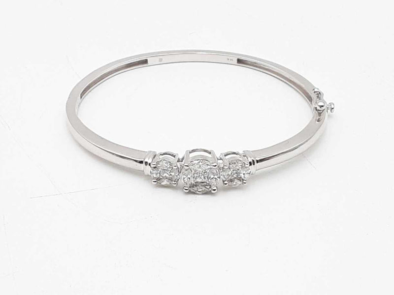 1.83ctw Diamonds 14k White Gold 14k 15.1 Grams Bracelet 7 Inch Sd0925czxsa