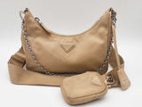Prada Re-edition 2005 Beige Re-nylon Crossbody Bag Do0925pxzde