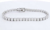 14k White Gold Lab Grown Diamond Tennis Bracelet 7 Inch Eboerxde 144010035995