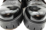 Gucci Black Leather Gg Matelasse Combat Boots Size 39 Eb0226oxzde